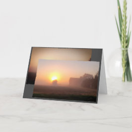 Foggy God-gård Tack Kort