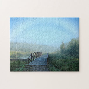 Foggy God God morgon Scenia Large Photo Puzzle Pussel