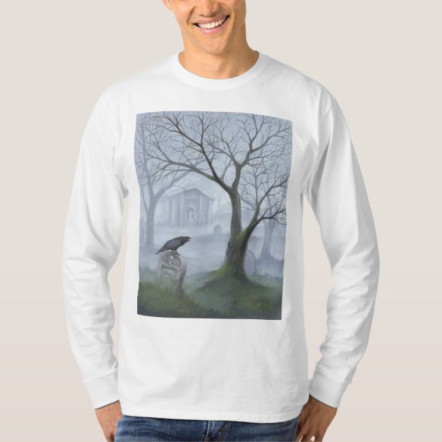 Foggy Graveyard T Shirt (Framsida)