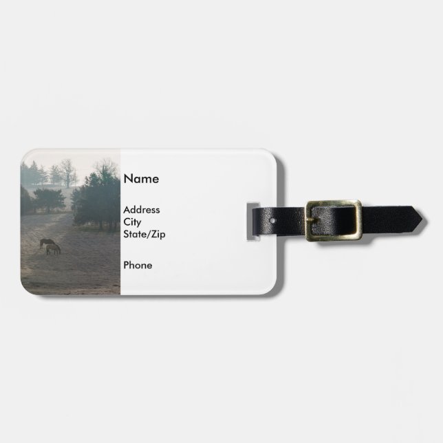 Foggy Grazing Bagagebricka (Horisontell Framsida)