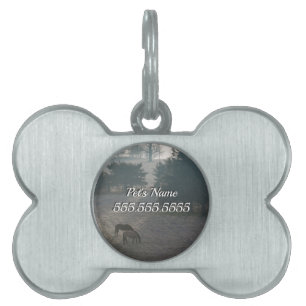 Foggy Grazing Pet Namn bricka
