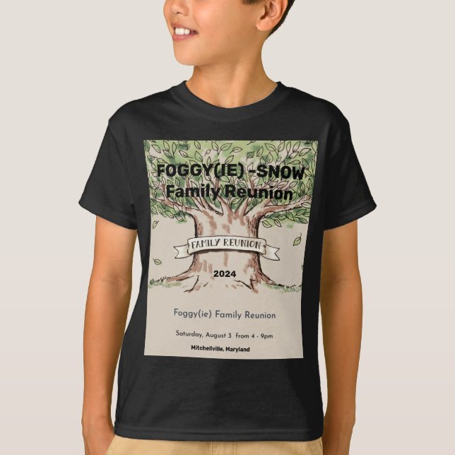 Foggy(ie) Family Reunion 2024 Youth T-Shirt (Framsida)