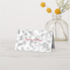 Foggy Light Grått Glass Mönster Placeringskort