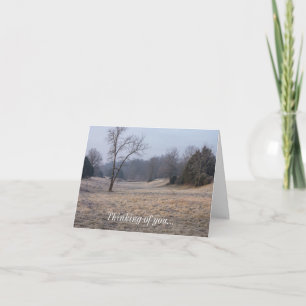 Foggy Meadow Thinking Card Kort
