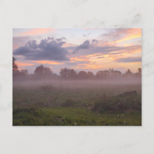 Foggy Michigan Sunset Vykort