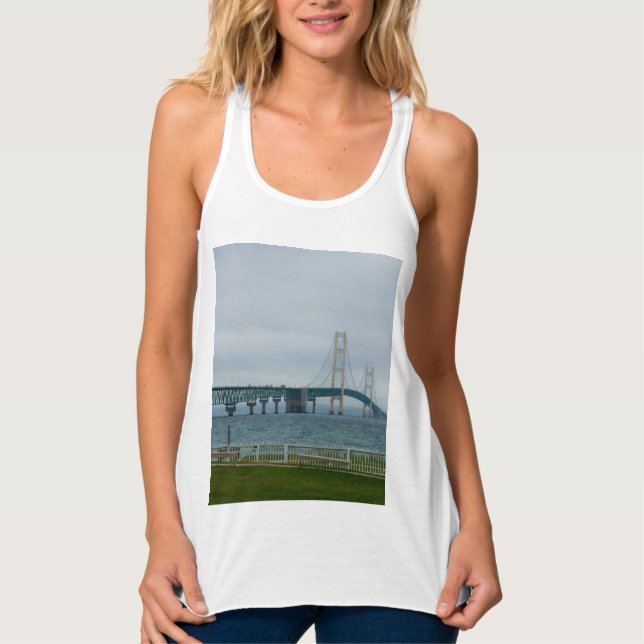 Foggy Mighty Mac Tanktop Linne Med Racerback (Framsida)