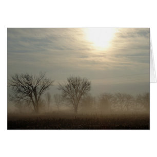 Foggy Morgon Hälsningskort