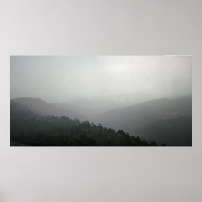 Foggy Morgon, Hett Vår nationalpark, Arkansas Poster (Framsidan)