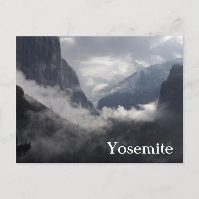 Foggy Morgon Vykort (Framsida)