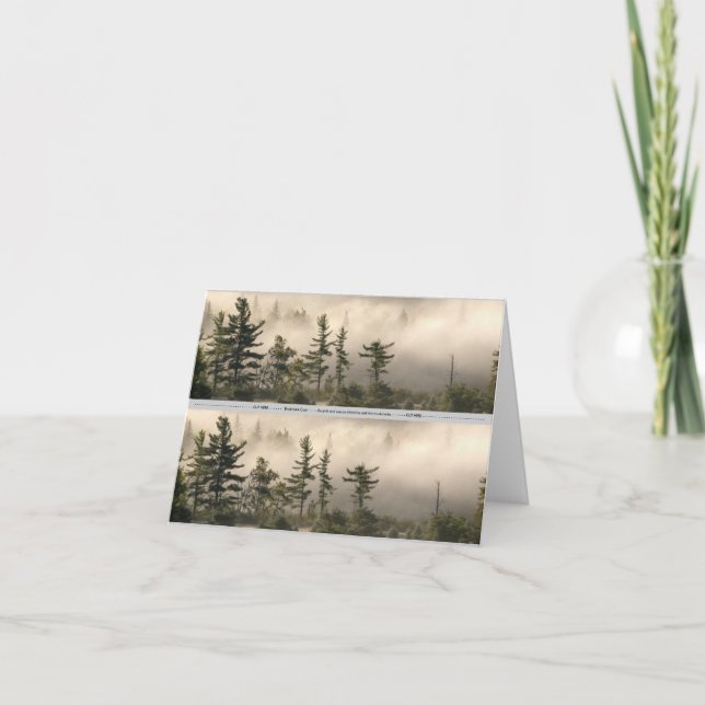 Foggy Mountain Meadow Bookmark Kort (Framsida)