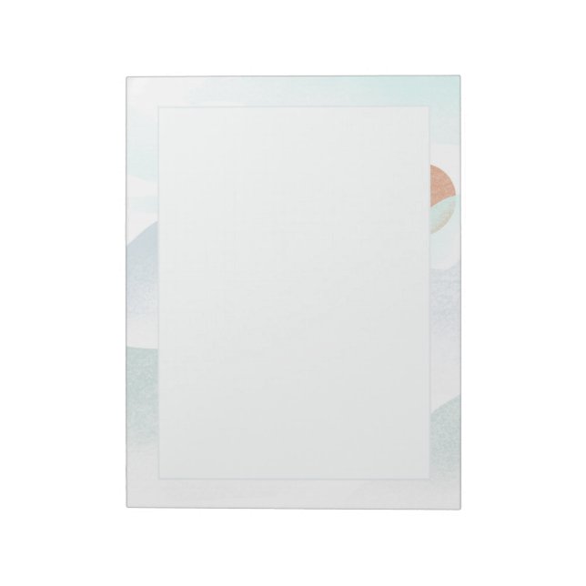 Foggy Mountain View Anteckningsblock (Roterad)