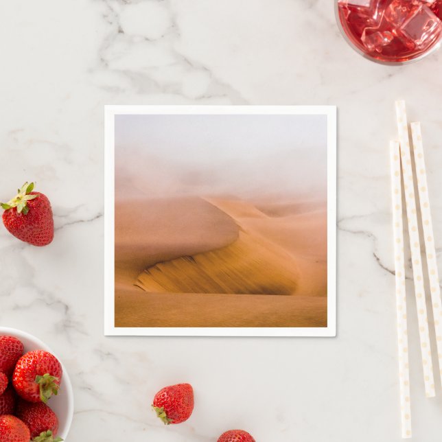 Foggy Namib Desert Pappersservett (Insitu)