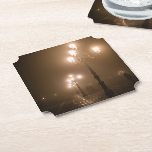 Foggy Piazza San Marco, Venedig Underlägg Papper (Vinklad)