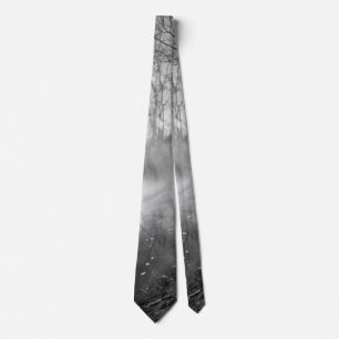 Foggy River Morgon Sunrise Neck Tie Slips