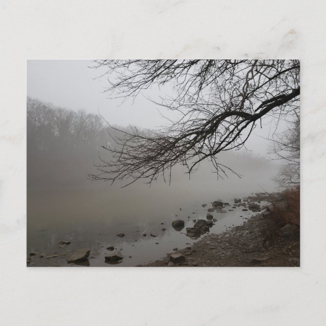 Foggy River, Scioto Park, Dublin, Ohio Vykort (Framsida)