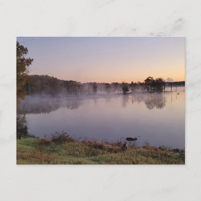 foggy sjö vykort (Framsida)