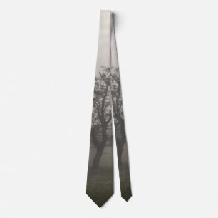 Foggy Starburst Träd Ligcape Neck Tie Slips