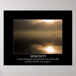 Foggy Sunrise Serenity Avmotivating Poster