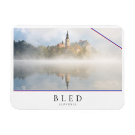 Foggy sunrise vid Sjö Bled Magnet