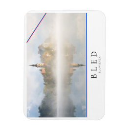 Foggy sunrise vid Sjö Bled Magnet