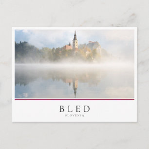 Foggy sunrise vid Sjö Bled Vykort