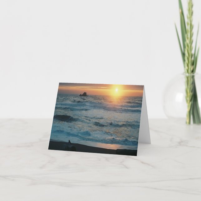 Foggy Sunset/Sjölandskap..... Kort (Framsida)