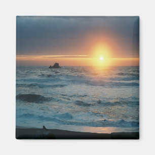 Foggy Sunset/Sjölandskap...... Magnet