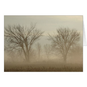 Foggy Träd Hälsningskort