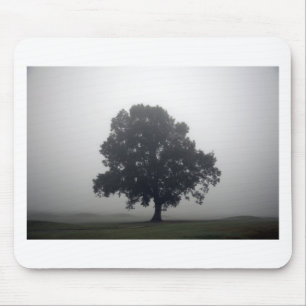 Foggy Träd Musmatta