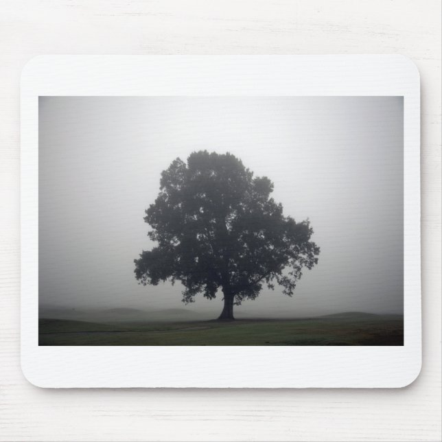 Foggy Träd Musmatta (Framsidan)