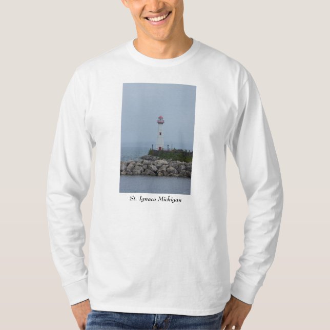 Foggy vid Wawatam T Shirt (Framsida)