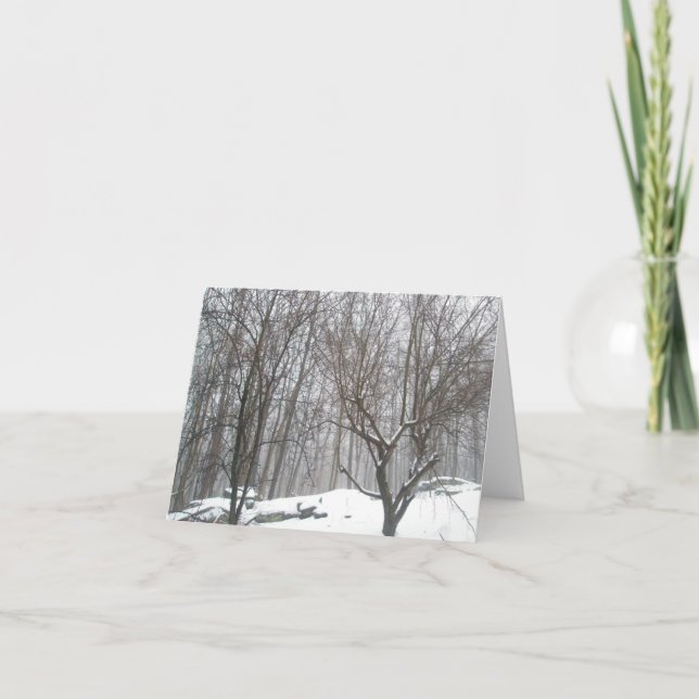 Foggy Winter Day Note-kort Helgkort (Framsida)