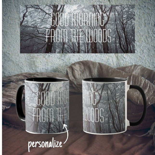 Foggy Winter Forest Mugg (Skapare uppladdad)