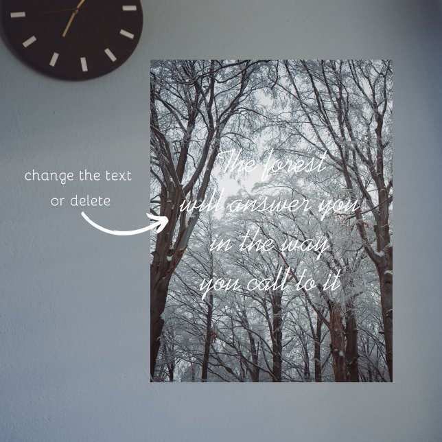 Foggy Winter Forest Poster (Skapare uppladdad)
