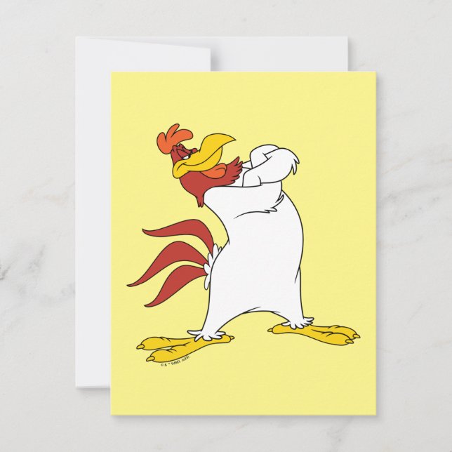 Foghorn Leghorn Arm Crossed Anteckningskort (Framsida)
