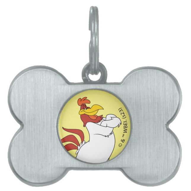Foghorn Leghorn Arm Crossed ID-bricka Husdjur (Framsidan)