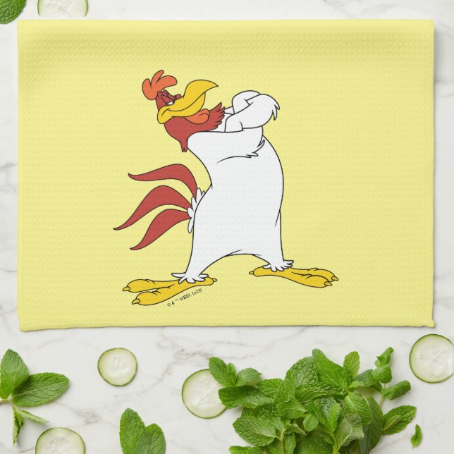 Foghorn Leghorn Arm Crossed Kökshandduk (Vikta)