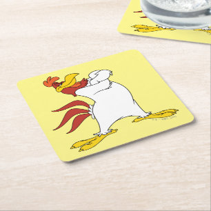Foghorn Leghorn Arm Crossed Underlägg Papper Kvadrat