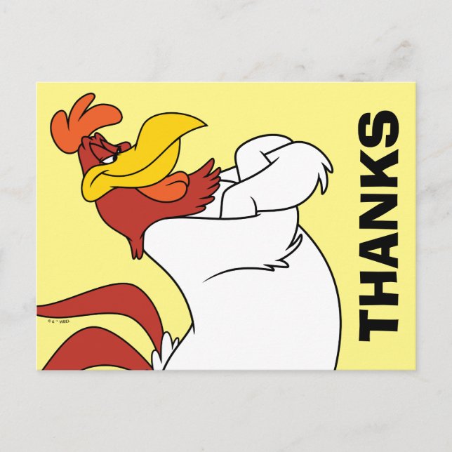 Foghorn Leghorn Armar i kors Vykort (Framsida)