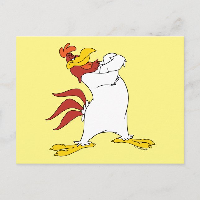 Foghorn Leghorn armarna i kors Vykort (Framsida)