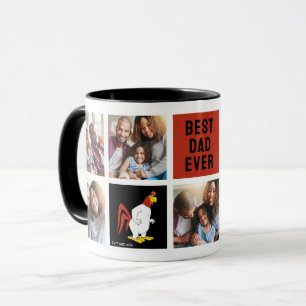 Foghorn Leghorn Bästa Pappa-fotokollage Mugg