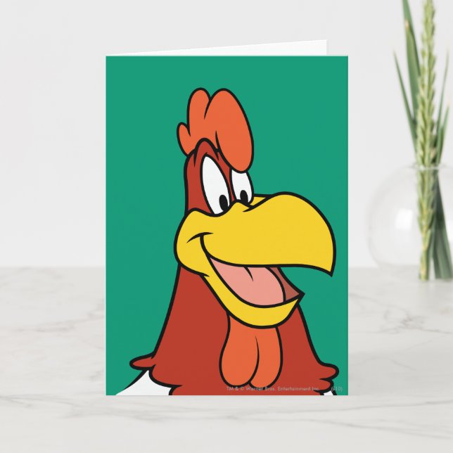 Foghorn Leghorn Closeup Kort (Framsida)