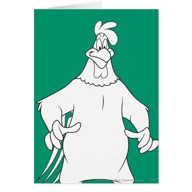 Foghorn Leghorn Ständiga Pose Hälsningskort (Framsidan)