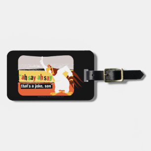 Foghorn som är ett skämt. bagagebricka