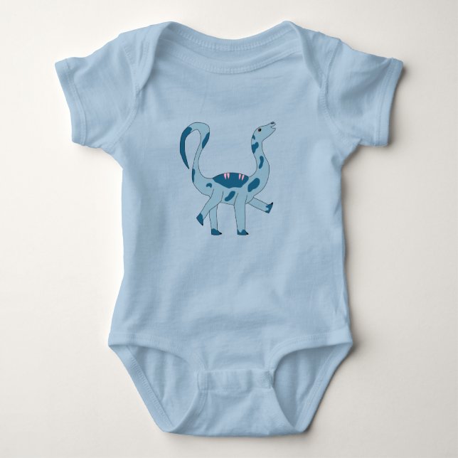 Foghorn the Apatosaurus Baby Bodysuit T Shirt (Framsida)