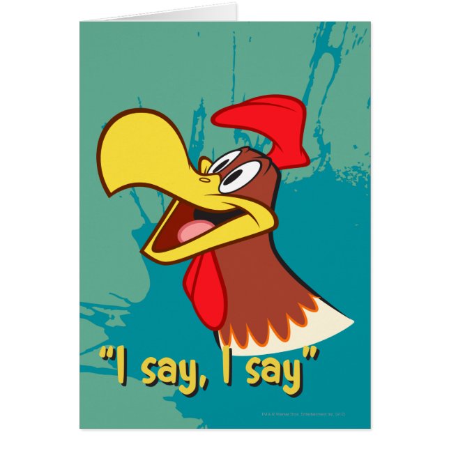 Foghorn Tittar uppåt Hälsningskort (Framsidan)