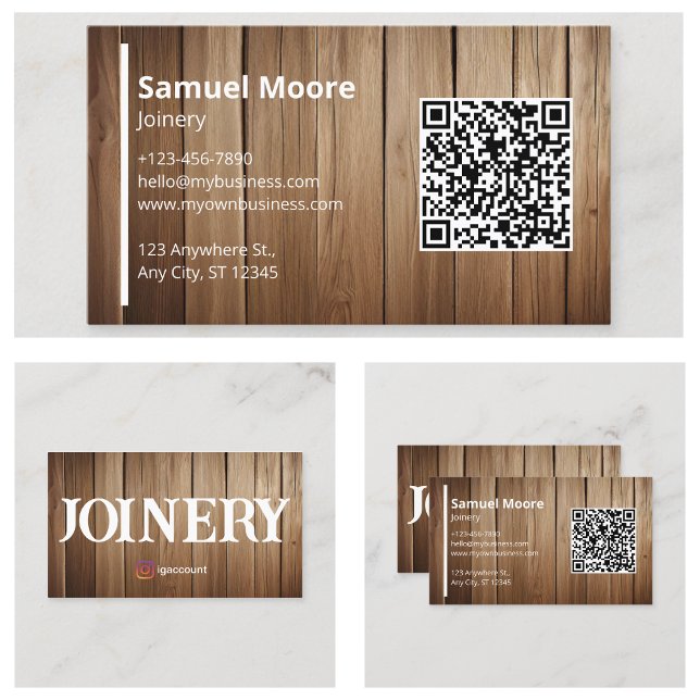 Fogmallar för snickeri~ mallar för fogning ->  Fog Visitkort (Joinery Templates Business Card
)