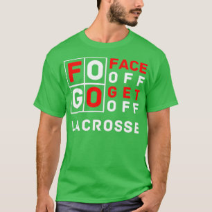 FOGO Ansikte av Hämta av Lacrosse-design T Shirt