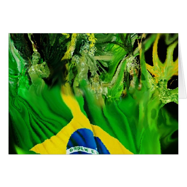 Fogo de Brasil Hälsningskort (Framsidan Horizontal)