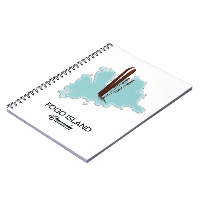 Fogo Island Kanada karta poster Anteckningsbok (Vänstra Sidan)